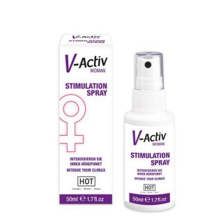 Hot V-Activ Stimulation Spray For Women - vágyfokozó, stimuláló spray nőknek (50 ml)