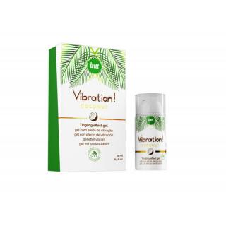 Intt Vibration Coconut Vegan - stimuláló, melegítős, vágyfokozó gél - kókusz (15 ml)
