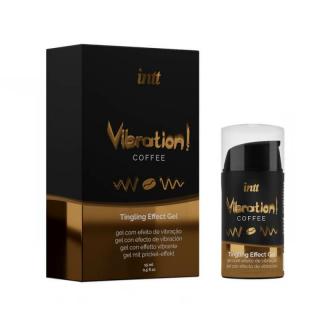 Intt Vibration Coffee - stimuláló, melegítős, vágyfokozó gél - kávé (15 ml)