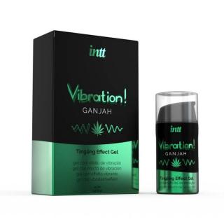 Intt Vibration Ganjah - stimuláló, melegítős, vágyfokozó gél - kannabisz (15 ml)