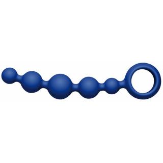 Joydivision Joyballs Anal Wave Short - szilikon, vízálló anál golyósor - 17,5 cm (kék)