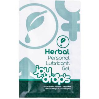 JoyDrops Herbal - bőrápoló, vízbázisú síkosító gél (5 ml)