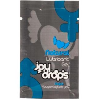 JoyDrops Natural - vízbázisú síkosító gél (5 ml)