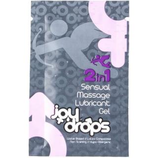 JoyDrops Sensual - 2 in 1 masszázs és vízbázisú síkosító gél (5 ml)