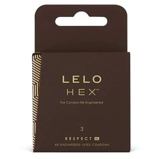 Lelo Hex Respect XL - nagyméretű luxus óvszer (3 db)