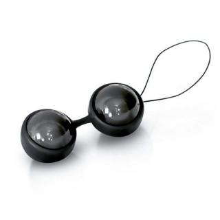 Lelo Luna Beads Noir - szilikon, prémium, akkus, vízálló gésagolyó - 7,6 cm - 2 db (mini)