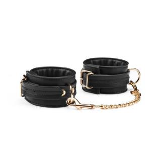 Liebe Seele Black Organosilicon Wrist Cuffs - fém bilincs (arany-fekete)