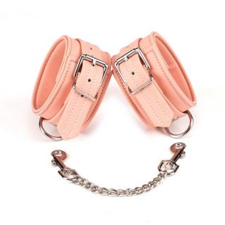 Liebe Seele Organosilicon Ankle Cuffs - fém bilincs (ezüst-rózsaszín)