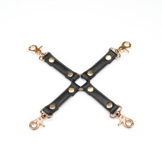 Liebe Seele Organosilicon Hogtie - fém kötöző - 31 cm (arany-fekete)
