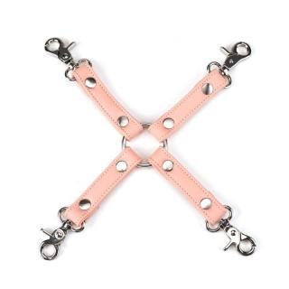 Liebe Seele Pink Organosilicon Hogtie - fém kötöző (ezüst-rózsaszín)