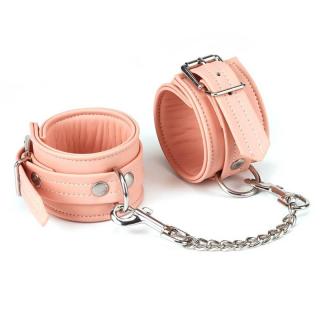Liebe Seele Pink Organosilicon Wrist Cuffs - fém bilincs (ezüst-rózsaszín)