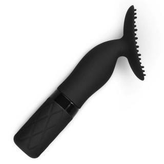 Lovetoy O-Sensual Clit Jiggle - szilikon, akkus, vízálló vibrátor - 14 cm (fekete)