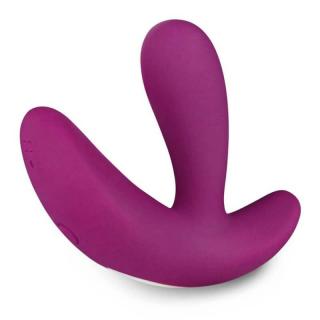 Lovetoy O-Sensual Remote Rider - szilikon, akkus, távirányítós, G-pontos, csiklóizgatós, vízálló vibrátor - 5 cm (lila)