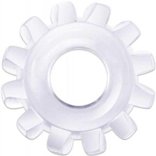 Lovetoy Power Plus Cockring 6 - vízálló péniszgyűrű (átlátszó)