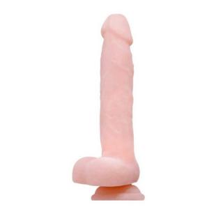 LyBaile 8.4" Realistic Dildo - letapasztható, herés, élethű dildó - 21,5 cm (testszínű)