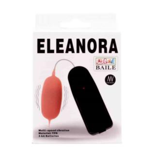 LyBaile Eleanora Vibrating Egg Flesh - távirányítós, vízálló vibrációs tojás - 9 cm (testszínű)
