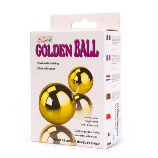 LyBaile Golden Ball - távirányítós, vibrációs gésagolyó (arany)