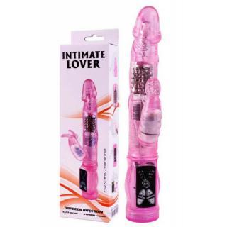 LyBaile Intimate Lover - G-pontos, vízálló, forgófejes, csiklókaros, nyuszis vibrátor - 21 cm (rózsaszín)