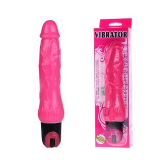 LyBaile Multi Speed Vibrator - élethű vibrátor - 24 cm (rózsaszín)