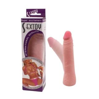 LyBaile Sextoy - vízálló, élethű dildó - 18,5 cm (testszínű)