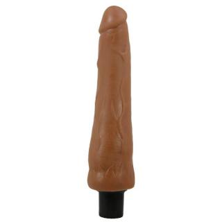 LyBaile Sliding Skin Alfredo - élethű vibrátor - 25 cm (barna)