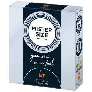 Mister Size egyedi méretű óvszer - 57 mm (3 db)