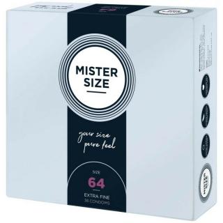 Mister Size egyedi méretű óvszer - 64 mm (36 db)