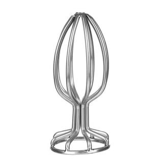 Mistress Stainless Anal Plug L - fém, vízálló anál dildó - 9,5 cm (ezüst)