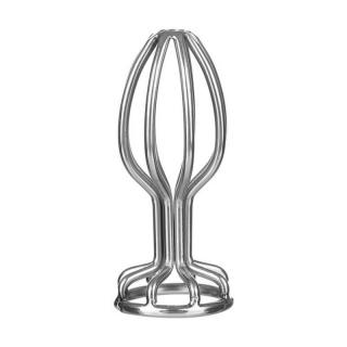 Mistress Stainless Anal Plug M - fém, vízálló anál dildó - 8,5 cm (ezüst)