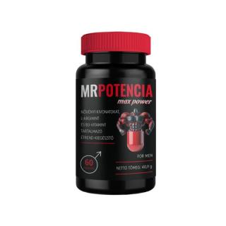 Mr. Potencia Max Power - potencianövelő, étrend kiegészítő tabletta férfiaknak (60 db)