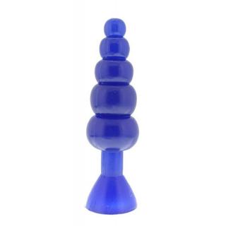 Nmc Bendable Butt Rattler - zselés, letapasztható, vízálló anál dildó - 20,3 cm (kék)