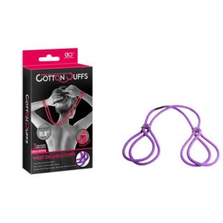 Nmc Cotton Cuffs - fém, pamut kötöző - 30 cm (lila)