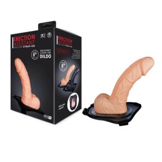 Nmc Erection Assistant 8" Hollow Strap-On - herés, élethű dildó hámmal - 20,3 cm (testszínű)