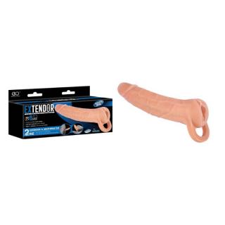 Nmc Extendor 8" TPR 2 In 1 Extender  Masturbator - élethű vagina maszturbátor - 21 cm (testszínű)