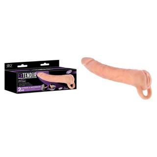 Nmc Extendor 9" TPR 2 In 1 Extender And Masturbator - élethű vagina maszturbátor - 24 cm (testszínű)