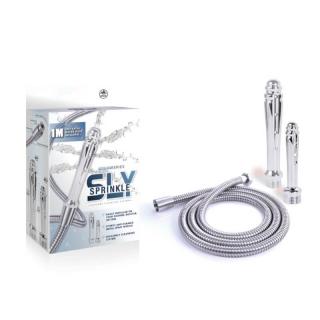 Nmc Hydro Series Sly Sprinkle Supreme Cleansing System Two Heads - fém intimzuhany - 7,4/10,9/100 cm (ezüst)