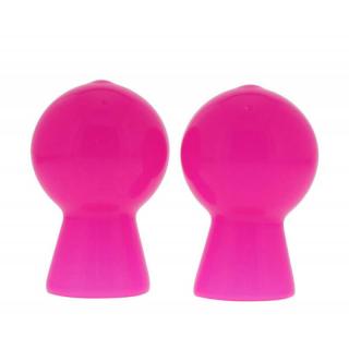 Nmc Nipple Sucker Pair In Shiny Pink - vízálló mellbimbó pumpa (rózsaszín)
