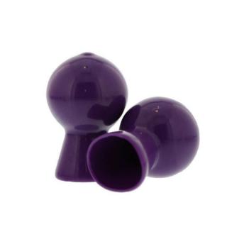 Nmc Nipple Sucker Pair in Shiny Purple - vízálló mellbimbó pumpa (rózsaszín)