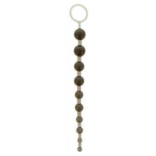 Nmc Oriental Jelly Butt Beads 10.5" - vízálló anál golyósor - 26,6 cm (fekete)