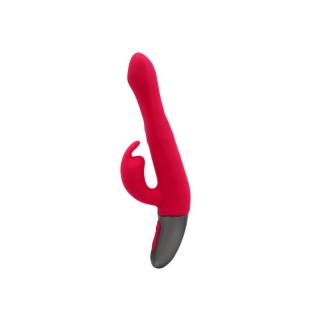 Nmc Titanz 8.5" Silicone Rechargeable Vibrator - szilikon, akkus, forgófejes, vízálló, csiklókaros, nyuszis vibrátor - 21,5 cm (rózsaszín)