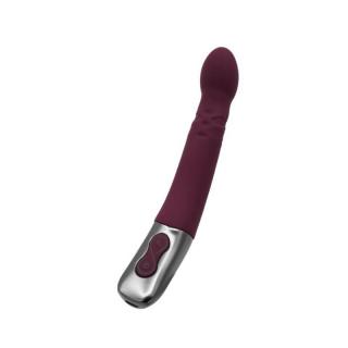 Nmc Titanz 8" Silicone Rechargeable Vibrator - szilikon, akkus, forgófejes, vízálló G-pont vibrátor - 20,3 cm (piros)