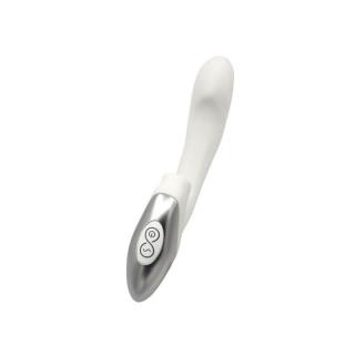 Nmc Titanz 8" Silicone Rechargeable Vibrator - szilikon, akkus vízálló G-pont és csiklóizgató vibrátor - 20 cm (fehér)