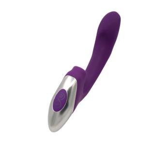 Nmc Titanz 8" Silicone Rechargeable Vibrator - szilikon, akkus, vízálló G-pont és csiklóizgató vibrátor - 20 cm (lila)