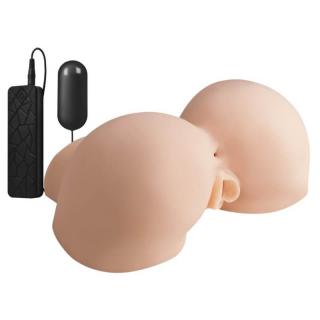Nmc XXX To-Go With Controller III - távirányítós, élethű, vibrációs popsi maszturbátor (testszínű)