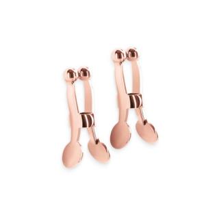 NS Novelties Bound Nipple Clamps C1 - fém mellcsipesz - 5,1 cm (arany)