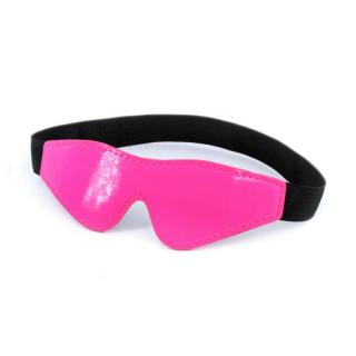 NS Novelties Electra Blindfold - neoprén, műbőr szemmaszk (rózsaszín-fekete)