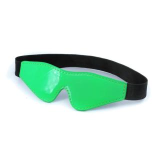 NS Novelties Electra Blindfold - neoprén, műbőr szemmaszk (zöld-fekete)