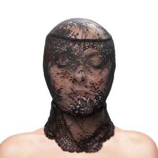 NS Novelties Fetish  Fashion Lace Hood - poliészter maszk (fekete)