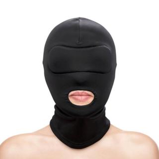 NS Novelties Fetish  Fashion Mouth Hood - nylon maszk (fekete)