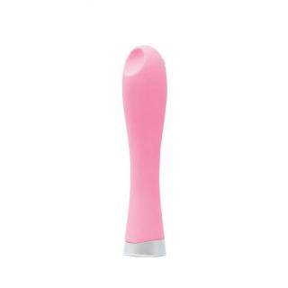 NS Novelties Luxe Collection Candy - szilikon, akkus, G-pontos, vízálló vibrátor - 13 cm (rózsaszín)